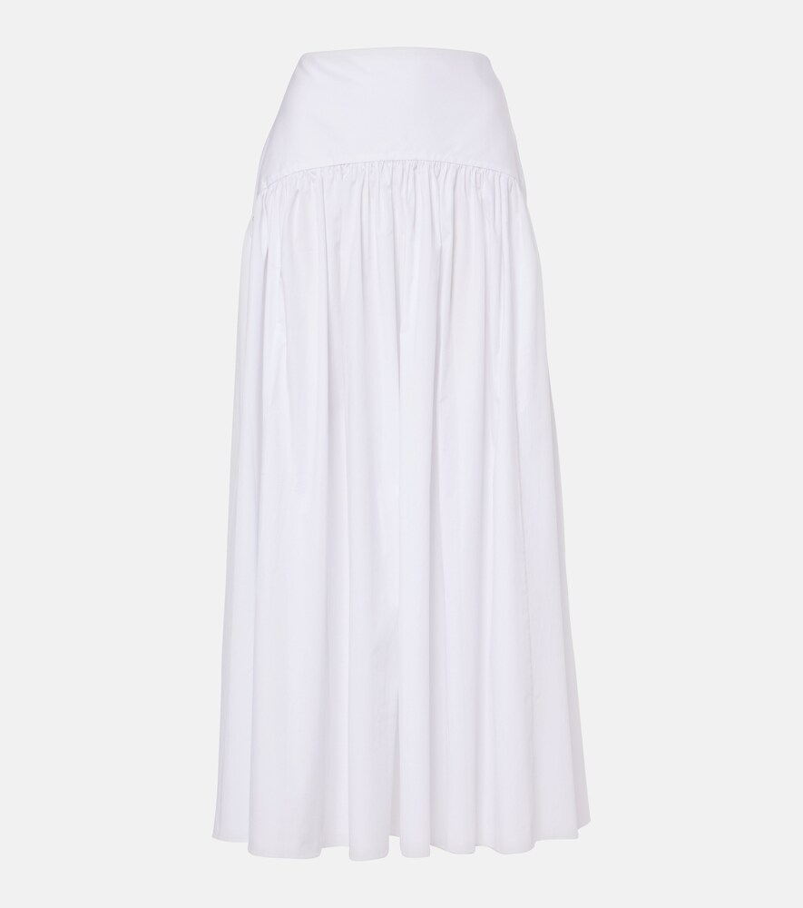 Procida High-Rise Cotton Maxi Skirt