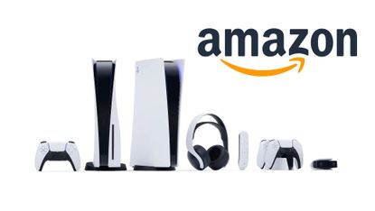 PS5 disc digital headsets dualsense and Amazon logo