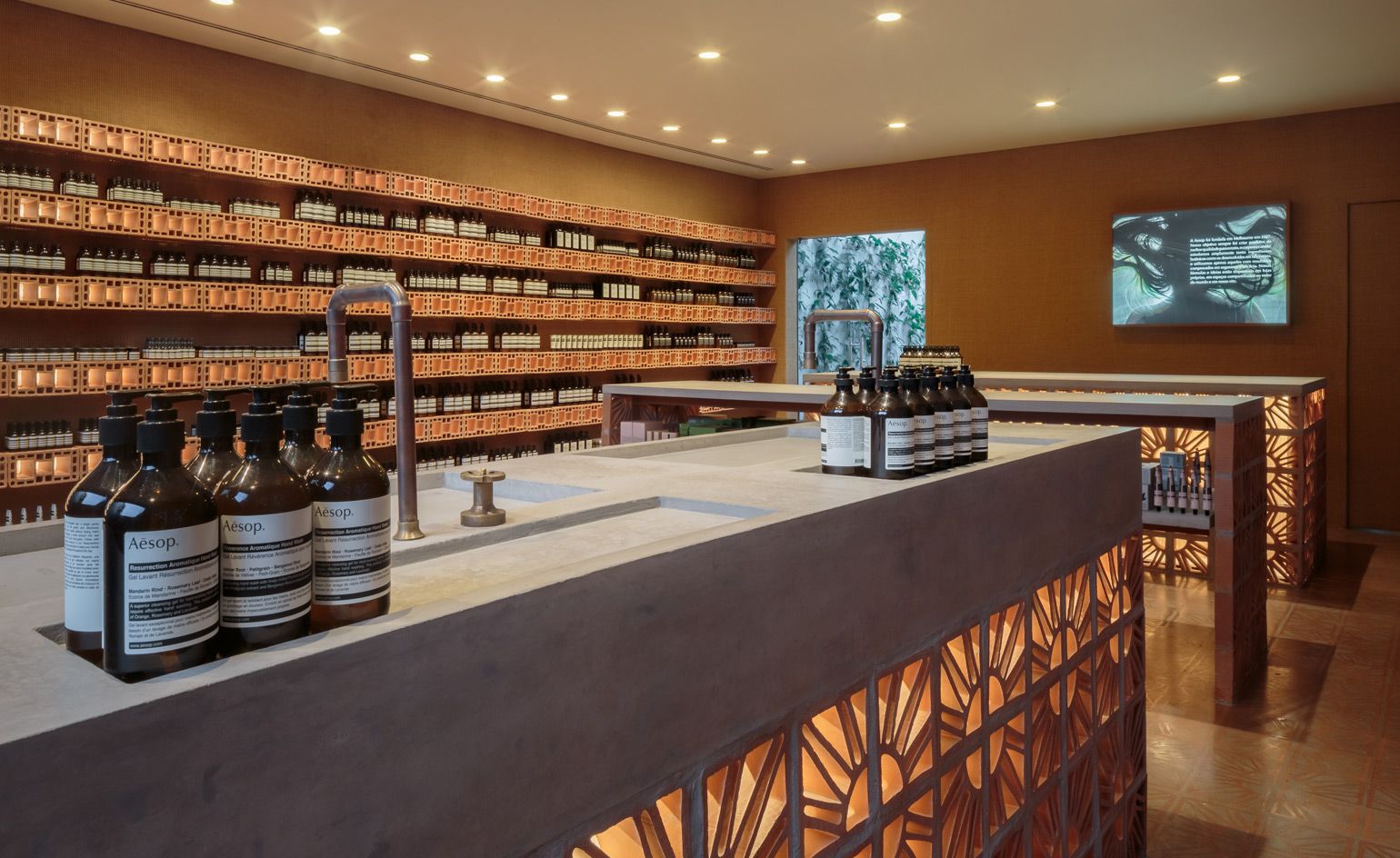 Brazilian bricks at Aesop’s latest store