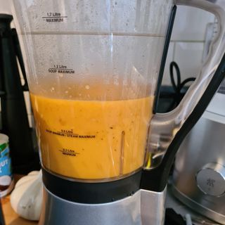 Making butternut squash soup in the Judge soup maker
