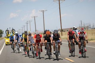 Jens Voigt (Trek) helps power the break on his last race, stage 7 of the USA Pro Challenge