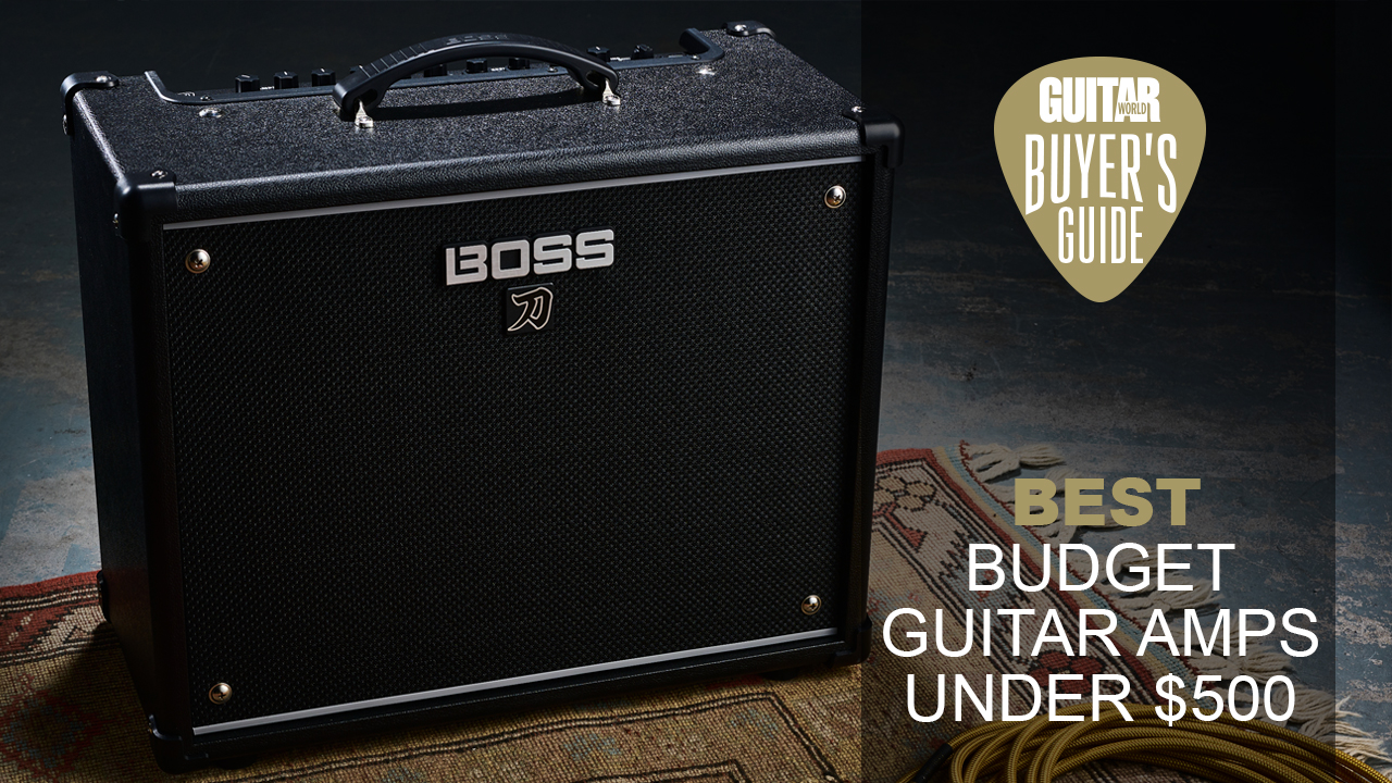 A Boss Katana 50 Gen 3 guitar amp on a rug