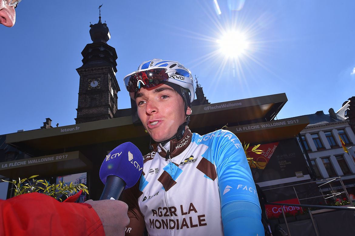 Romain Bardet ahead of La Fl&egrave;che Wallonne