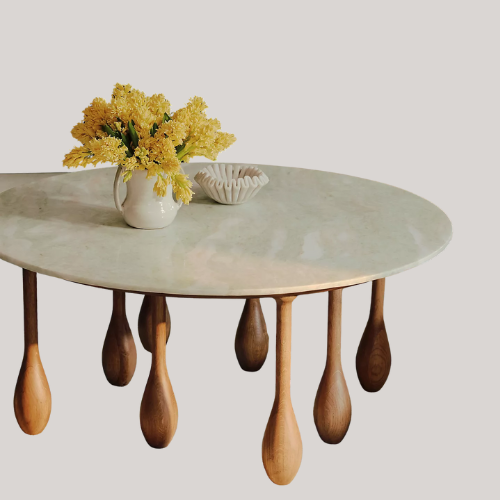 Lala Reimagined Round Marble Coffee Table