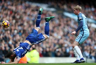 Chelsea were 3-1 victors at the Etihad Stadium in December 2016