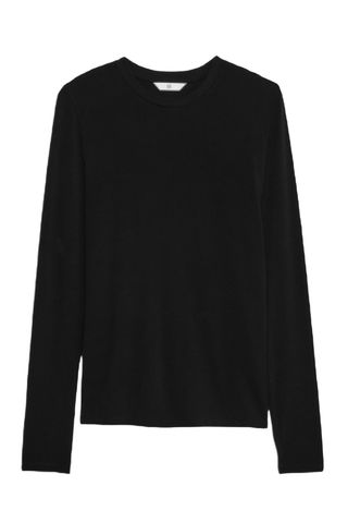 Banana Republic Luxe Wool-Blend Crew-Neck Top