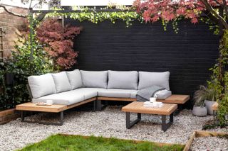 garden furniture: corner sofa set