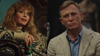 Natasha Lyonne on the Peacock series Poker Face and Daniel Craig in Netflix's Glass Onion