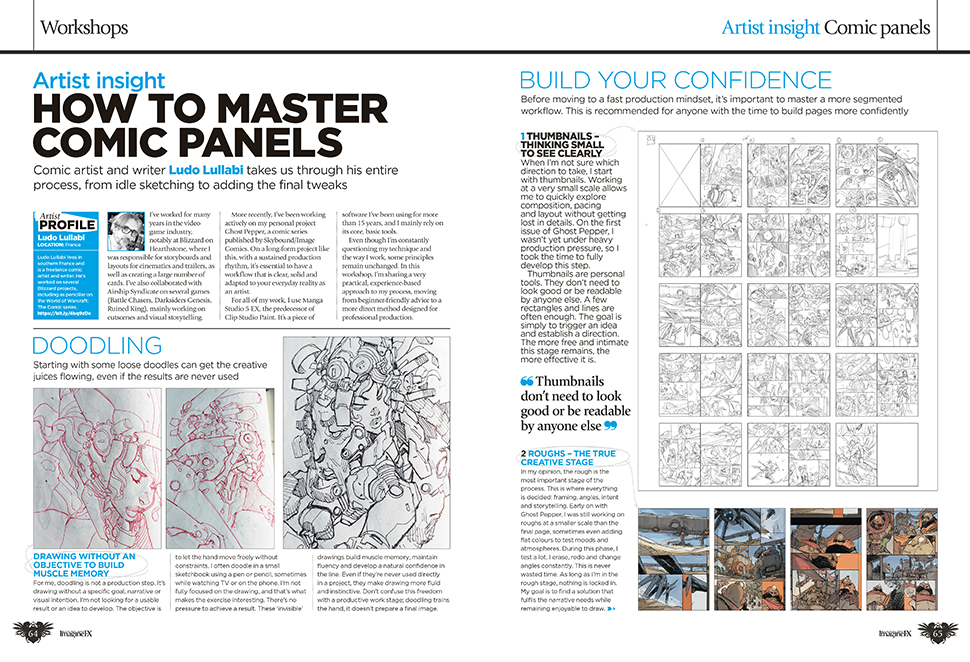 Pages from ImagineFX magazine