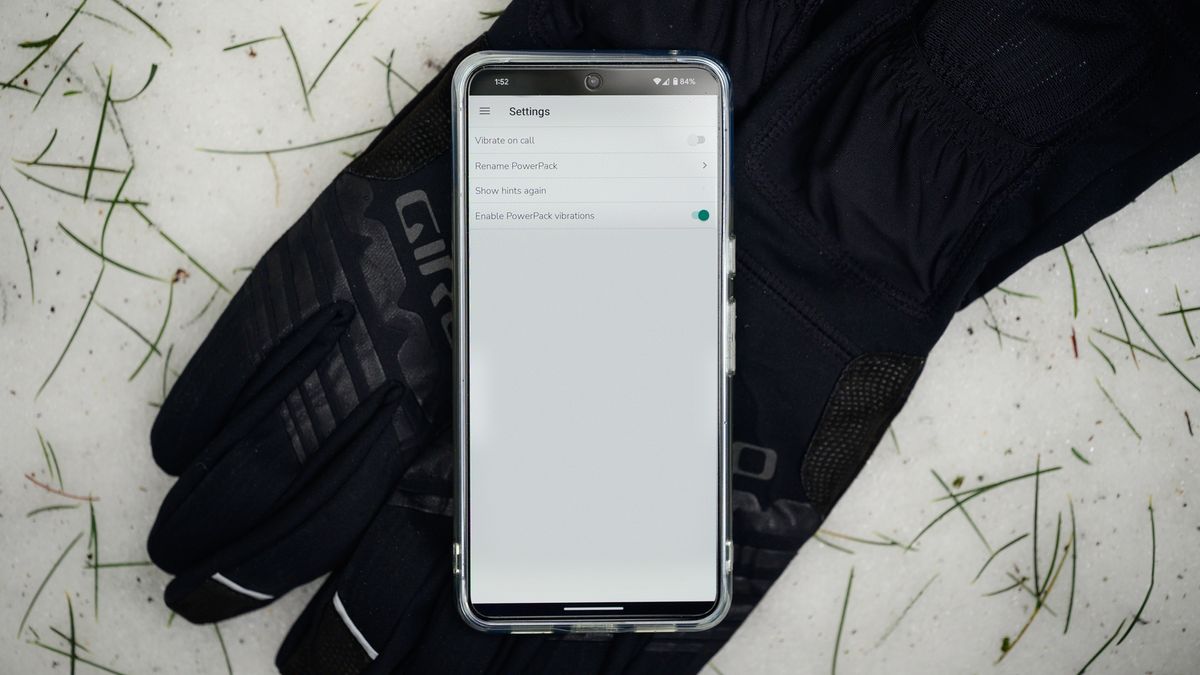 Giro Vulc Lightweight options screen