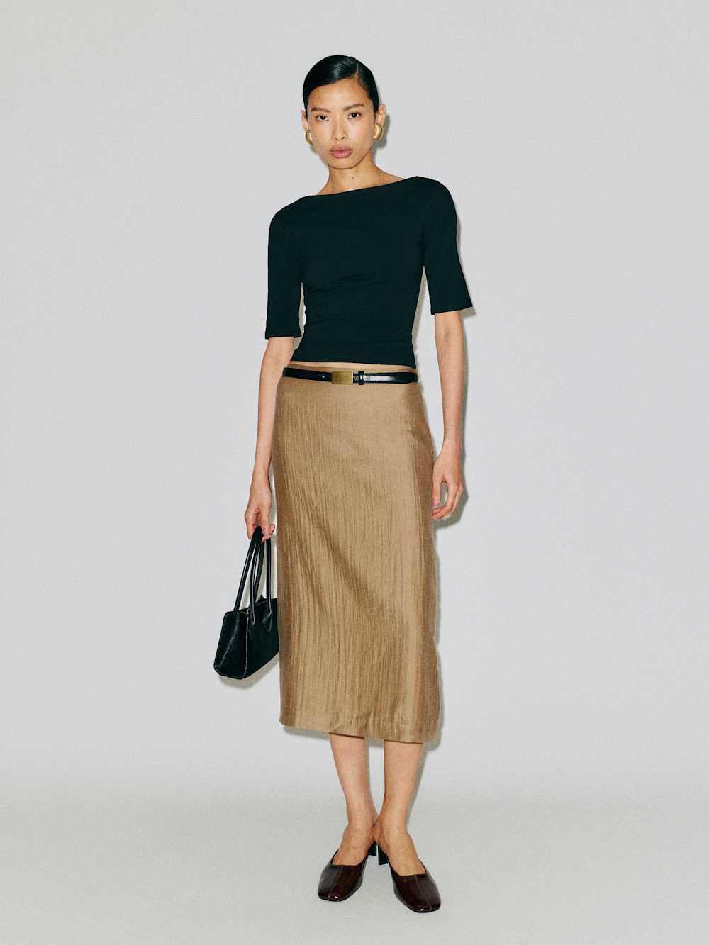 Helen Low Waist Midi Skirt