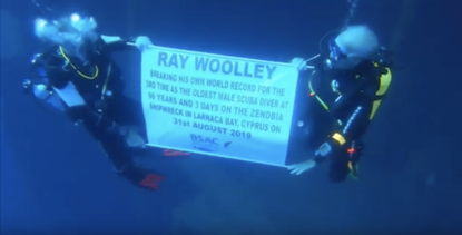 A sign celebrating Ray Woolley.