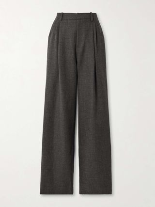 + the Vanguard Annie Pleated Wool Wide-Leg Pants