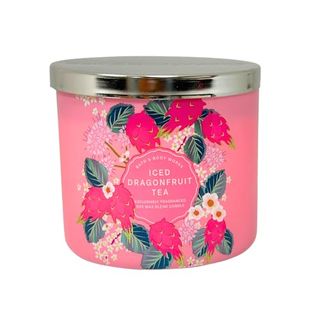 Bath & Body Works Iced Dragonfruit Tea 3-Wick Scented Candle 14.5 Oz