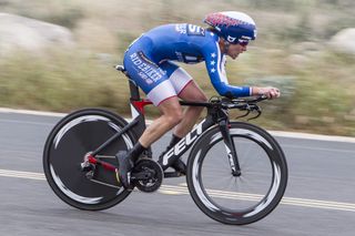 Kristin Armstrong rides to the win Friday at the Redlands Bicycle Classic time trial.