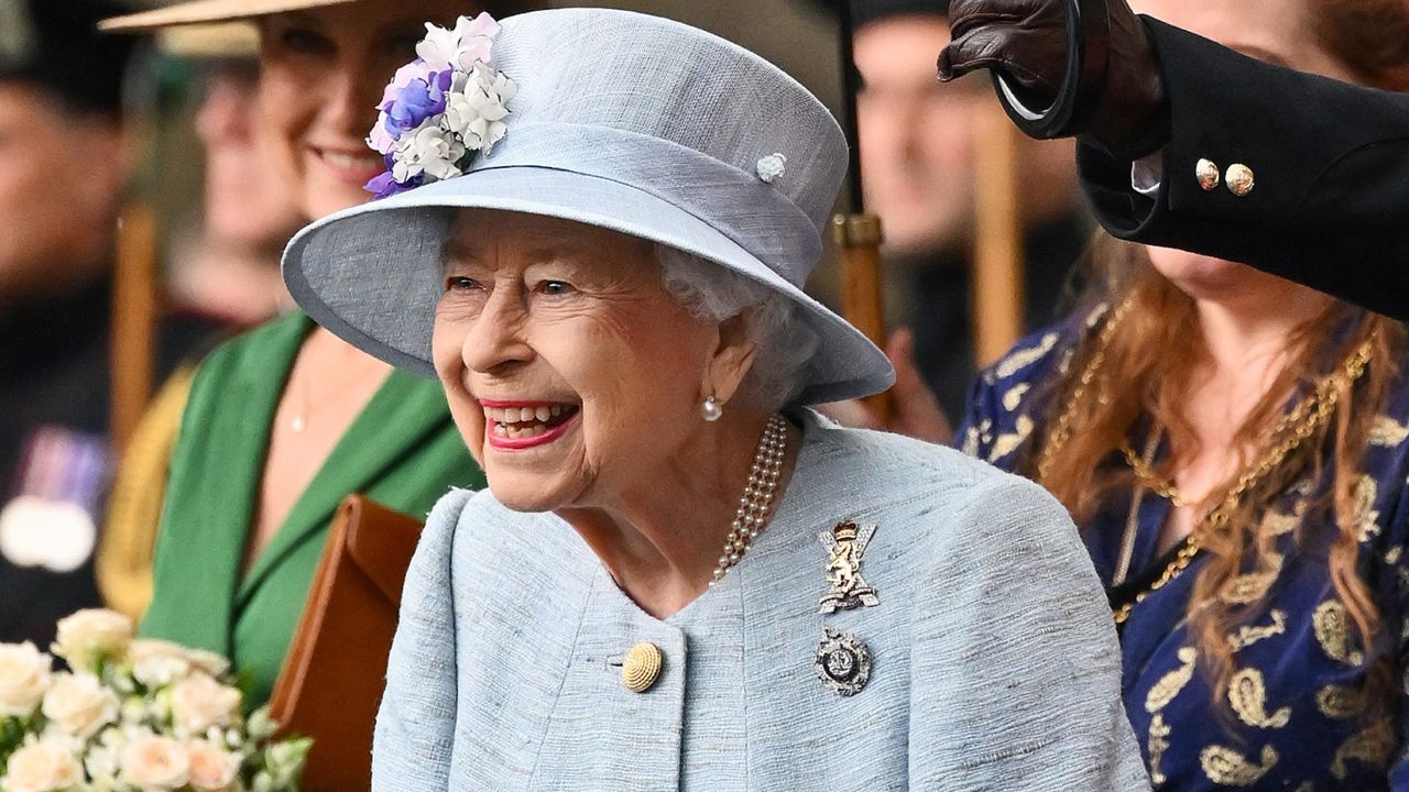 Queen in Scotland during the traditional Ceremony of the Keys at Holyroodhouse