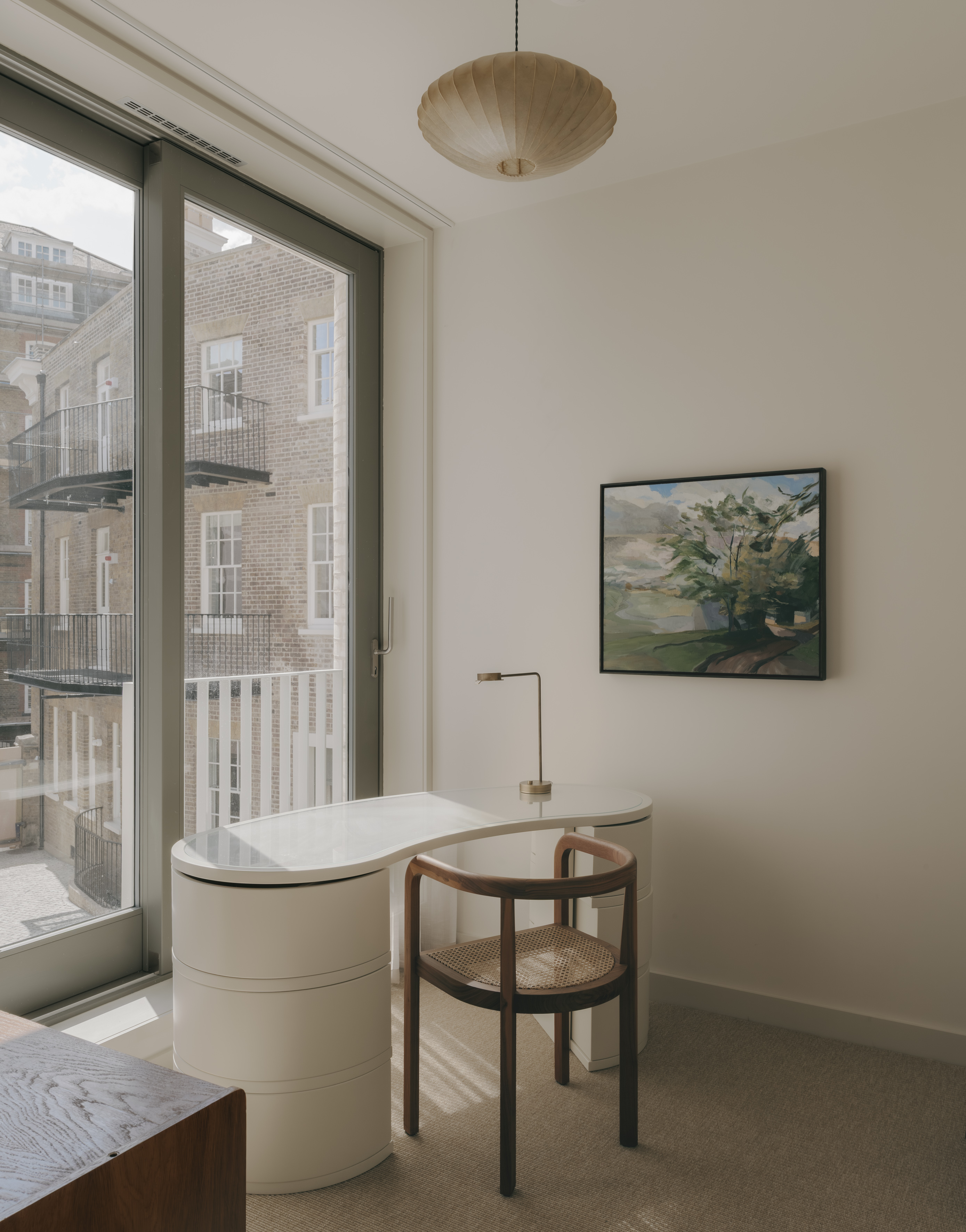 20 Newcourt Street, by Wendover, a london development of old and new with round columns and brick frontage
