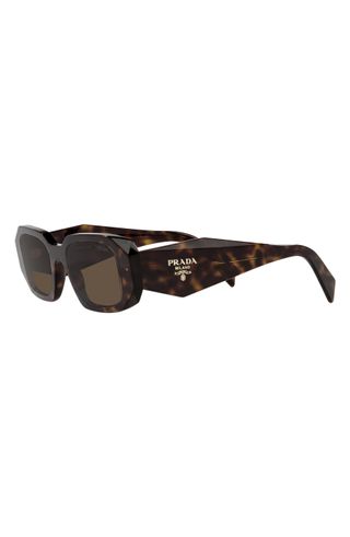 Prada 49mm Rectangular Sunglasses