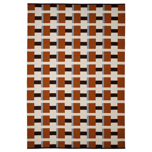 Stockholm 2025 Rug, Flatwoven - White/brown/light Blue Handwoven 7 ' 10 "x11 ' 6 "