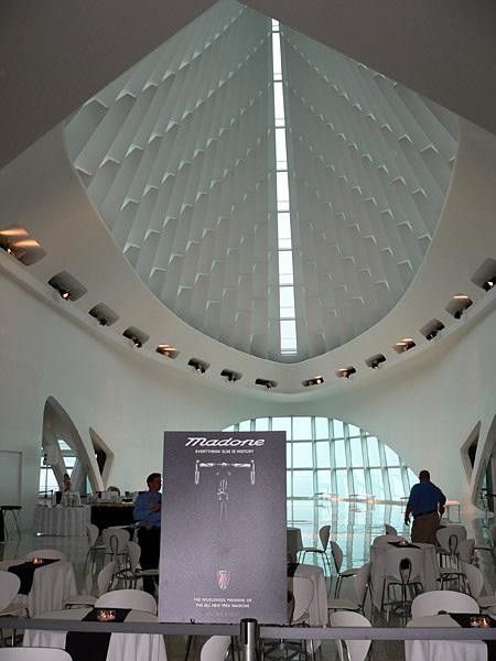 Trek's new Madone was unveiled at the Milwaukee Art Museum.