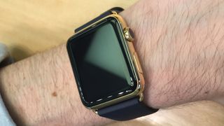 Wearing Apple Watch Edition in Gold back in 2014