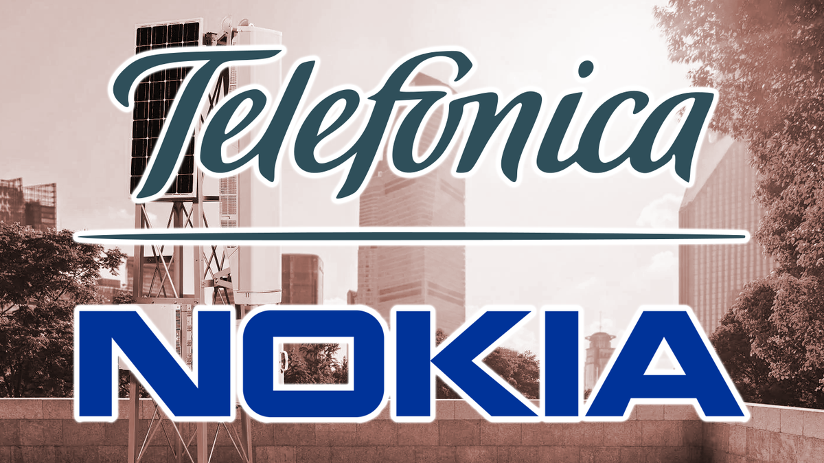 Nokia and Telefonica logos.