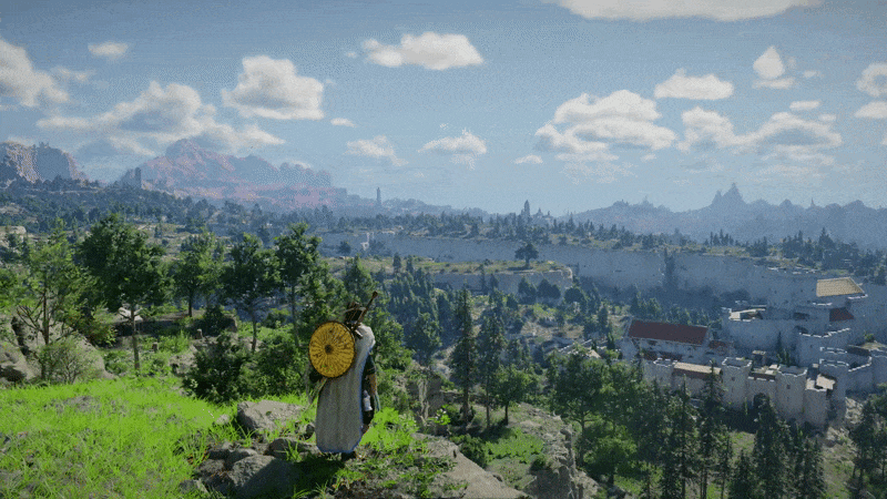 Wide panning view of Hernand in Crimson Desert