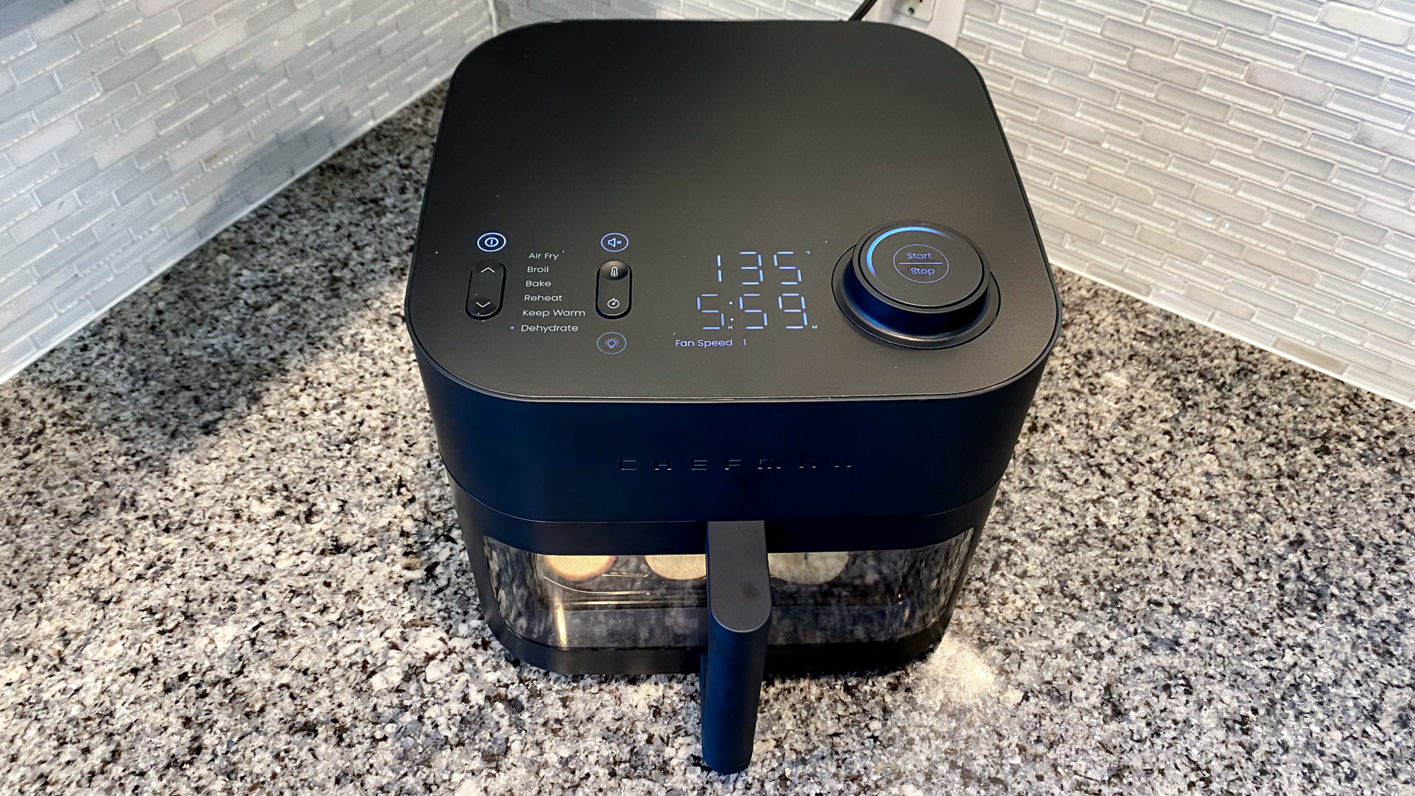 Chefman Crispinator control buttons