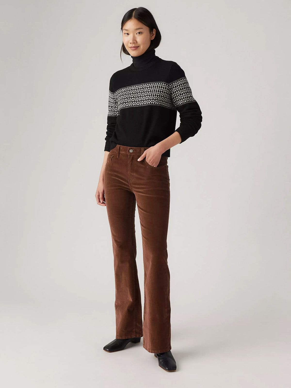 726 High-Rise Flare Corduroy Women's Pants