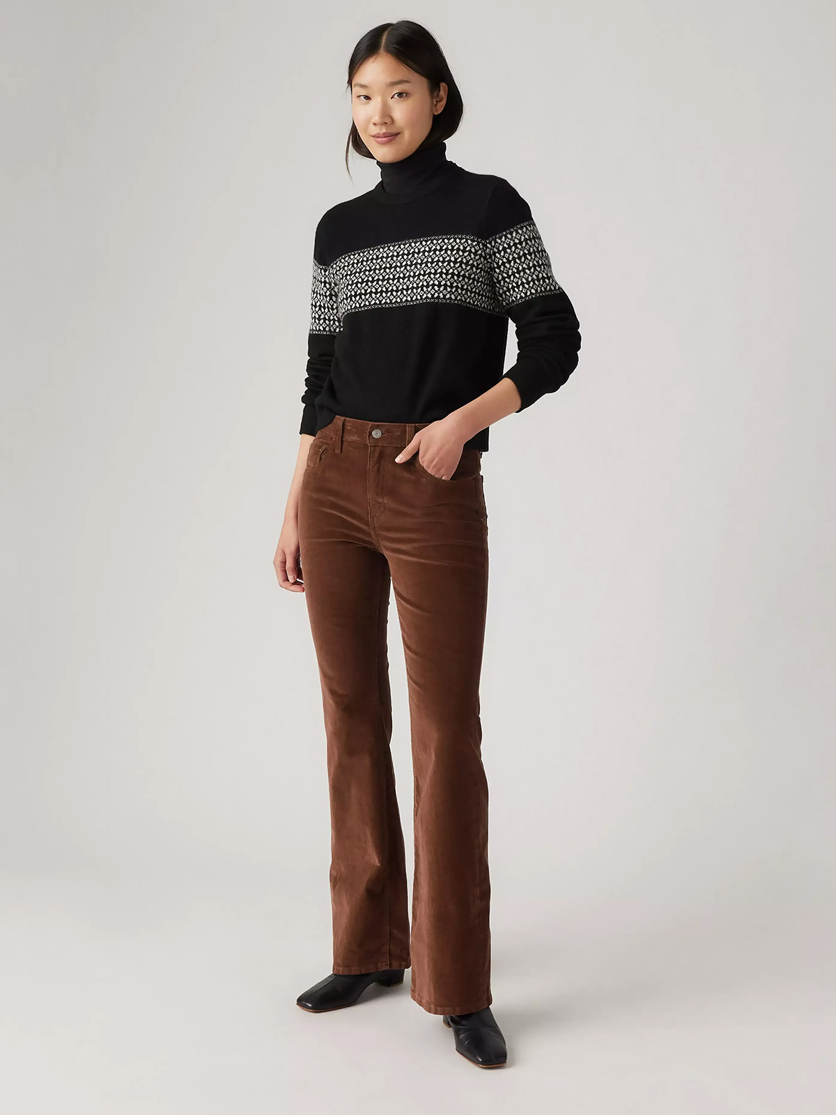 726 High-Rise Flare Corduroy Women&#039;s Pants