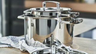 Zwilling Pans Stacked Inside Each Other