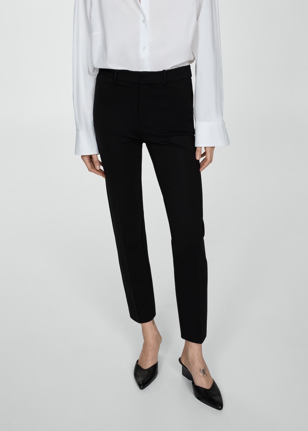 Rome-Knit Straight Pants - Women | Mango Outlet Usa