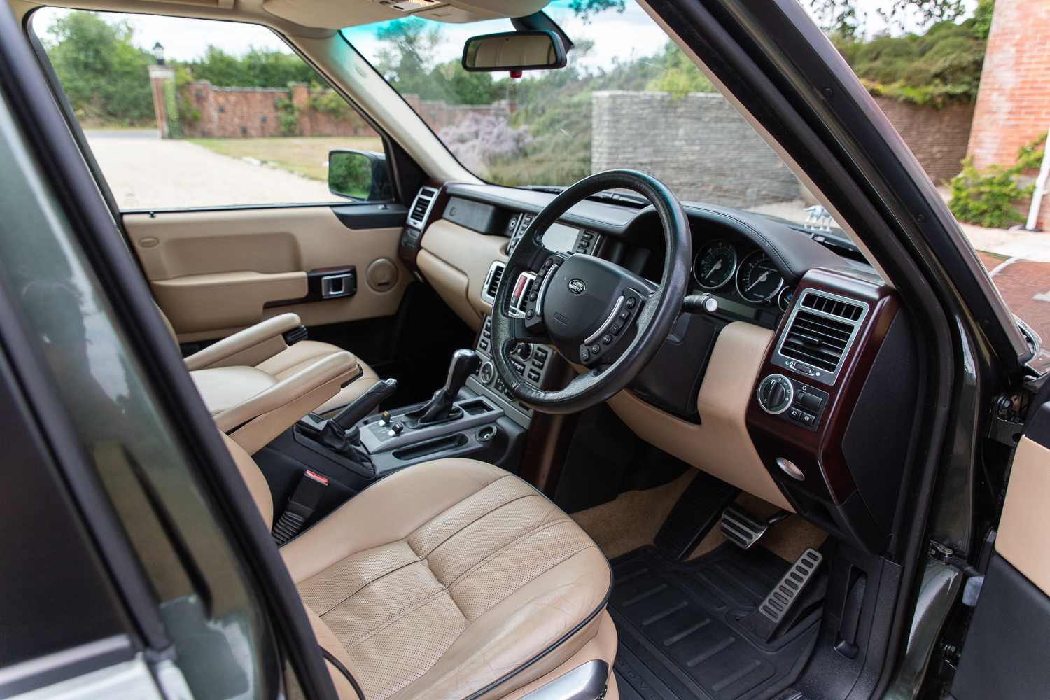 The interior of Queen Elizabeth's Range Rover