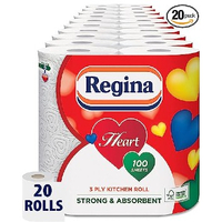 Regina Heart Kitchen Towels (20 Rolls) | was £17.99 now £29.90 at Amazon