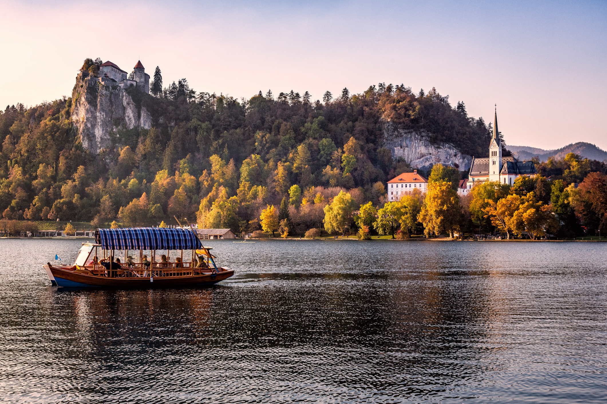 Lake Bled with Pletna and Bled Castle