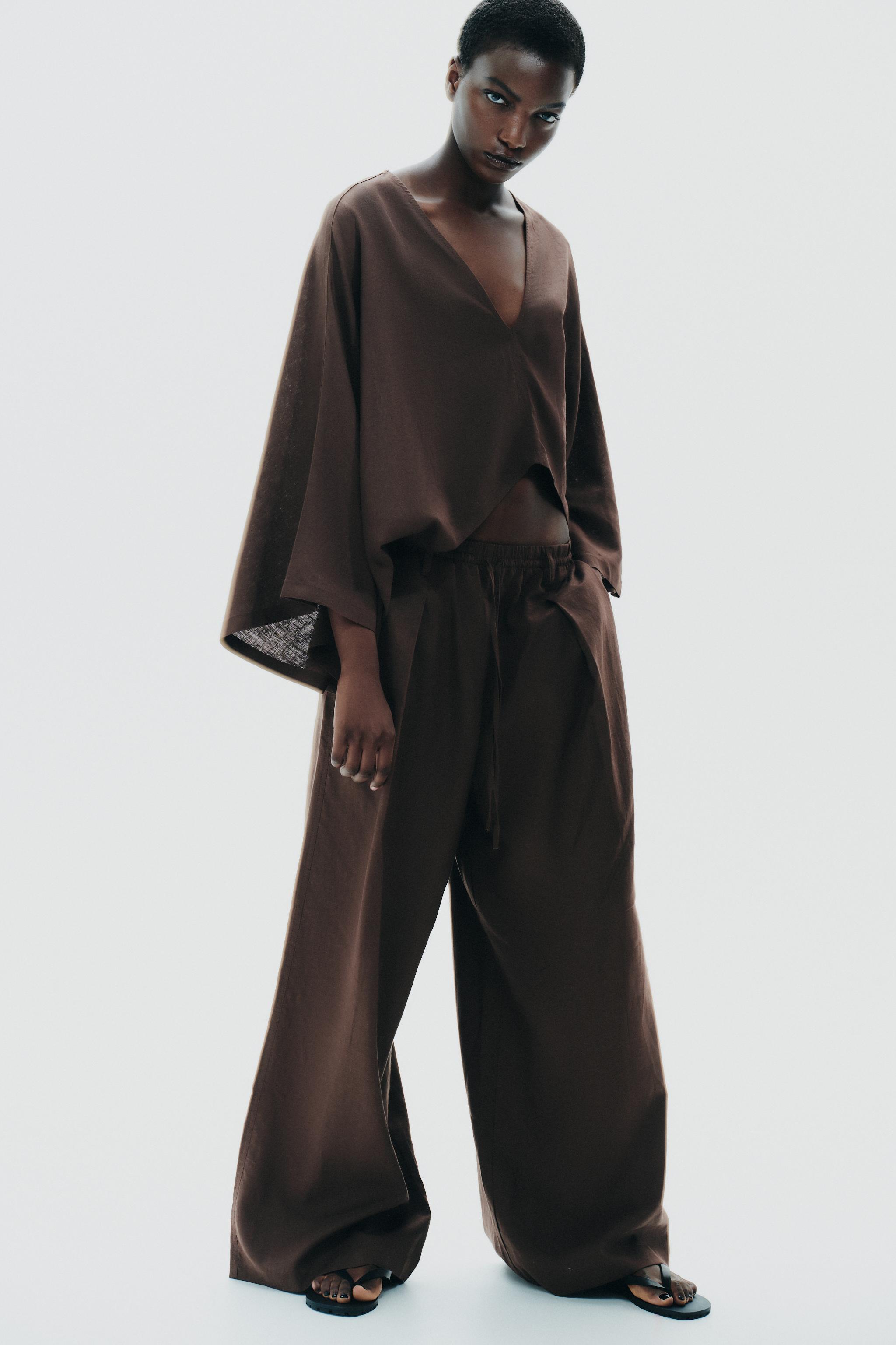 Linen Blend Trousers