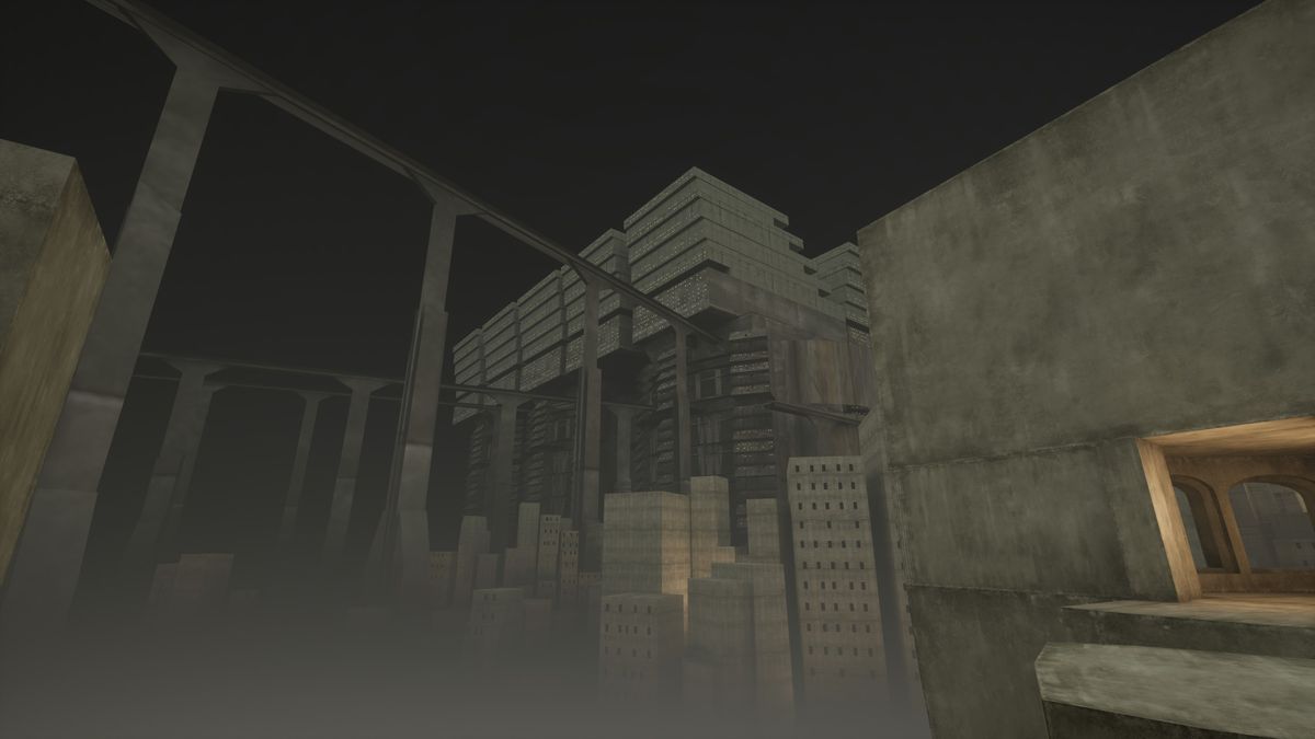 Vholume brutalist cityscape