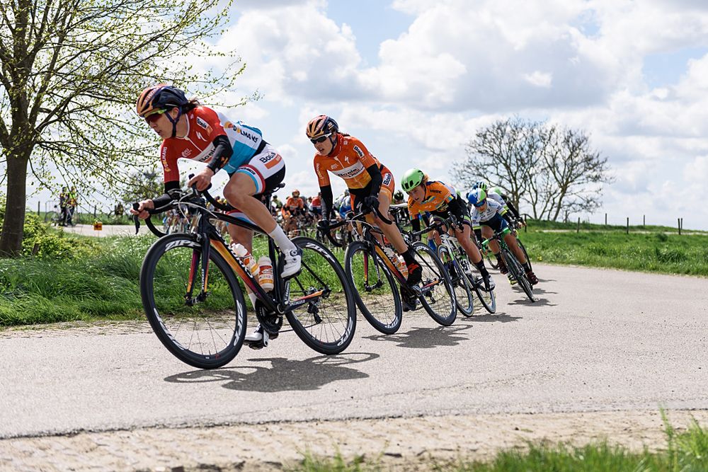 Christine Majerus (Biels Dolmans) sets the pace at Omloop van Borsele 2016