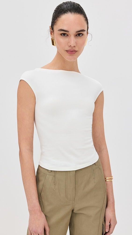 Reformation Darra Knit Top