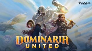 Dominaria United cover art and logo