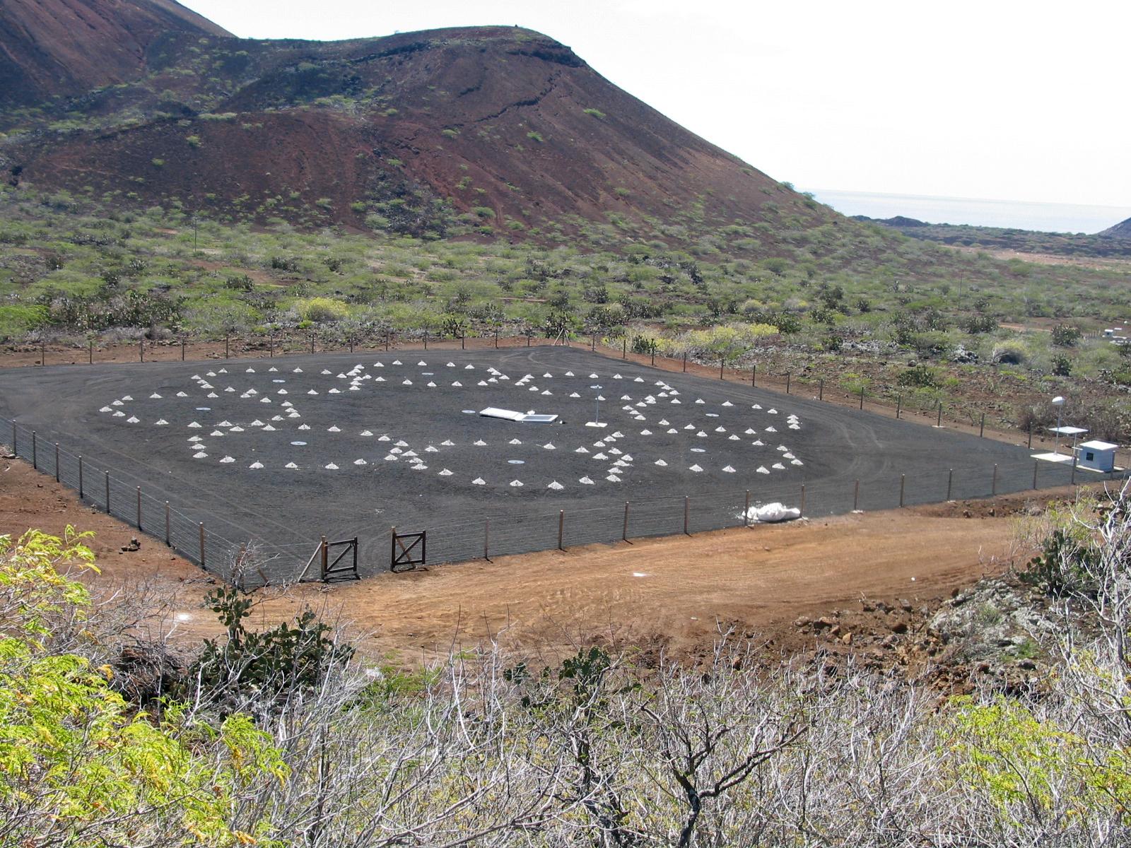 An infrasound station operated by the Comprehensive Nuclear-Test-Ban Treaty Organization (CTBTO). All 53 infrasound stations recorded the main eruption, at global ranges.