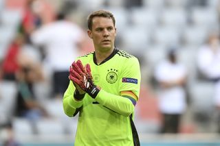 Germany’s goalkeeper Manuel Neuer wore a rainbow armband in Saturday's match against Portugal