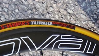 Marcel Kittel has won three stages of the 2017 Tour de France on 26mm S-Works Turbo Hell of the North tubulars. The rest of his team is on Specialized's S-Works Allround 3 tubulars, also in 26mm