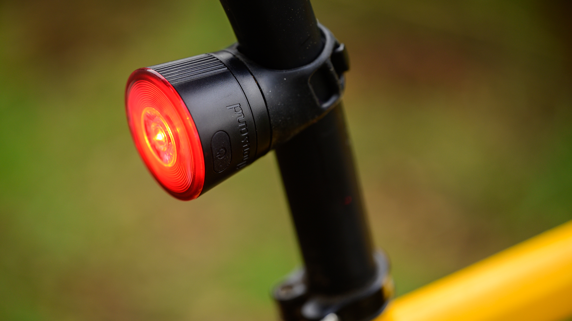 Thousand Traveler 2.0 Rear bike light fitted to a round seatpost