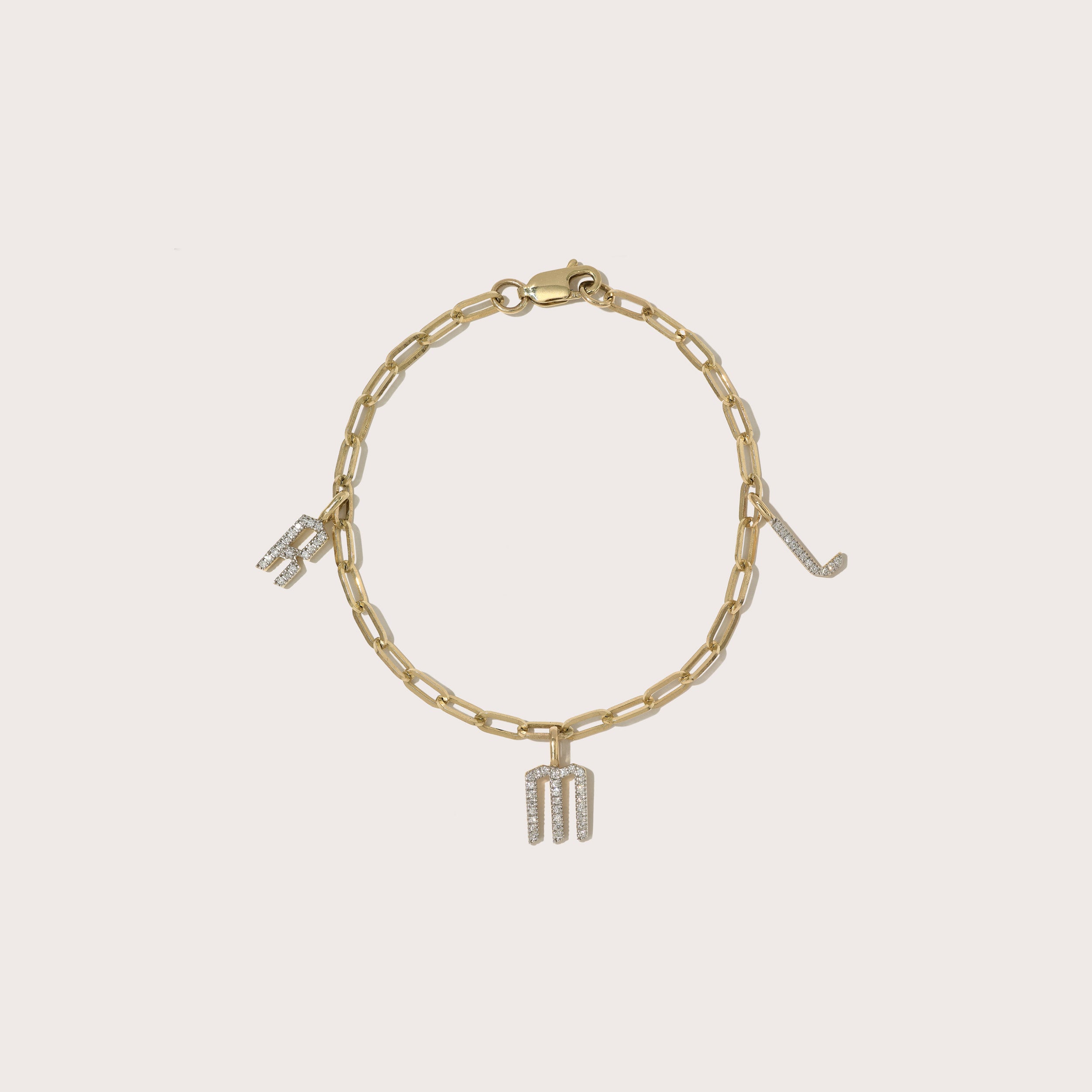 Diamond Charm Bracelet (made to Order)