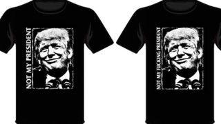 An image of the Not My President t-shirts