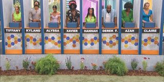 The Big Brother houseguests competing for HOH CBS