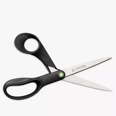 household scissors with black handle