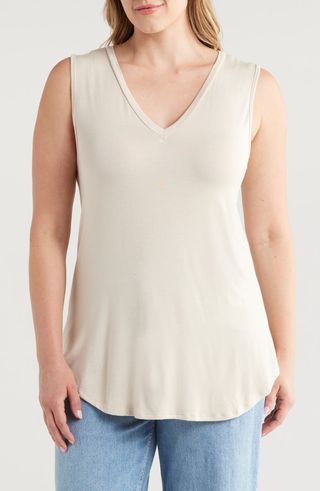 V-Neck Jersey Tank