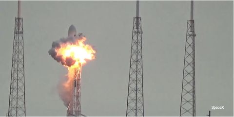 Spacex Finds Rocket Explosion Smoking Gun Space